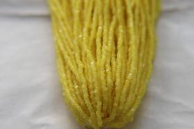 13/0 Hanks Charlotte Cut Beads Yellow Opal 1/5/25/50/100 Hanks jewellery rare heart beads, jewelry supply, native supply,
