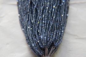 13/0 Hanks Charlotte Cut Beads IONIZED Pale Blue Opaque 1/5/25/50/100 Hanks 1.6mm glass beads, jewelry supply, craft supply