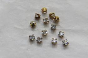 Swarovski 32 PP Vintage Prong Settings in (4 Colours) 36/72/144/432 Pieces jewelry supplies, strass embellishments, vintage rare