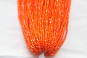 11/0 Hanks Charlotte Cut Beads Patina Opaque Orange Aurore Boreale 1/5/25/50/100 Hanks PREMIUM SEED BEADS, Native Supplie
