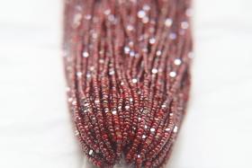 13/0 Hanks Charlotte Cut Beads Ionized Light Red Opaque 1/5/25/50/100 Hanks 1.6mm glass beads, jewelry supply, craft supply