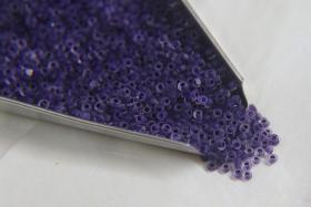 11/0 Hanks Charlotte Cut Beads Crystal Matt Purple Velvet Lined 10/20/50/250/500 Grams  PREMIUM SEED BEADS, Native Supplies