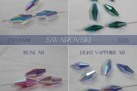 Swarovski 5205 25X10 MM Elongated Bicone (4 Colours) 2/6/12/36 Pieces jewelry making beads PREMIUM MATERIALS