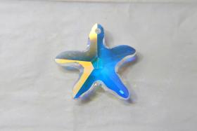 6721 Swarovski Starfish Pendants in Crystal Aurore Boreale 40 MM Fancy Crystal drops 1 Piece vintage findings, jewelry making