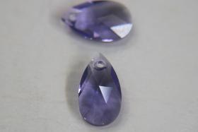 22mm Swarovski Crystal 6106 Pear Beads Pendants Fancy Crystal drop in Tanzanite / Crystal Copper 1/2/6 Pieces vintage findings