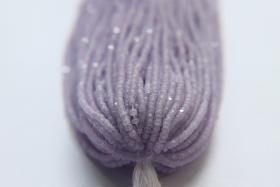 11/0 Hanks Charlotte Cut Beads Crystal Matt Lilac Lined 1/5/25/50/100 Hanks PREMIUM SEED BEADS, Native Supplies