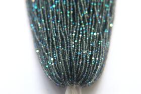 13/0 Hanks Charlotte Cut Beads Patina Transparent Black Diamond Aurore Boreale 1/5/25/50/100 Hanks 1.6mm glass beads, native supply