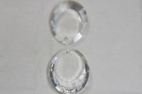32x22mm Rare Swarovski Crystal large size 6120 Flat Oval Mirror Pendant Fancy Crystal drop in Crystal 1 Piece vintage findings, jewelry