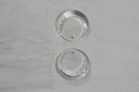 17mm Very Rare Vintage Premium Swarovski 6049 Round Disc Pendants Crystal Clear drop 2/6/12 Pieces vintage findings, jewelry