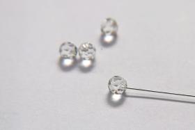 Swarovski round 1/2 drilled crystal beads, 6mm Crystal #5080 Sand Opal Faceted Round Beads 6/12/36/172/44/288/720 Pieces