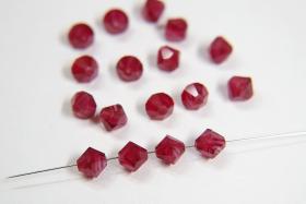 8MM Ruby Givré Vintage Swarovski Bicone Beads 6/24/72/144 Pieces Haute couture embellishments, premium beads