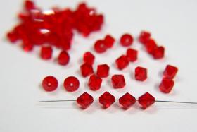 7mm Light Siam Bicone beads Cuts 12/36/72/144/288 Pieces Premium Materials