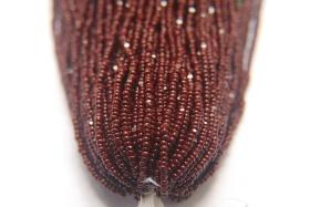 13/0 Hanks Charlotte Cut Beads Opaque 13780 Chocolate Brown 1/5/25/50/100 Hanks glass beads, jewelry supply, findings, NATIVE BEADS SUPPLY