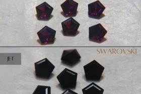 Vintage Swarovski 8 mm Swarovski Hexagon #4730 (2 Colours) Premier Crystal Rhinestones 2/6/12/36 Pieces gemstones