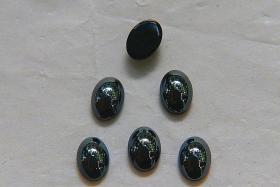 Swarovski 7X5 mm Vintage Flat Back Oval Cabochon Cabs in Jet Hematite unfoiled 12/36/72/144/288/720 Pieces