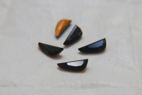 Vintage Swarovski 14x6 mm unusual sword Shape Jet Fancy stones Premier Crystal Rhinestones 6/12/24/72 Pieces gemstones