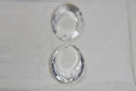 18 x 13 mm Genuine Swarovski Crystal 6120 Flat Oval Mirror Pendant Fancy Crystal drop 1/2/6 Pieces vintage findings, jewelry