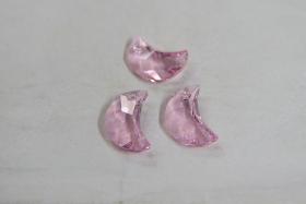 Swarovski® 6722 Crescent Moon Pendant 20mm in Rosaline Fancy Crystal drops 1/2/6 Pieces vintage findings