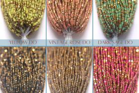 13/0 Charlotte true Cut Beads Designer Mix Hanks (10 Colors) 1/5/25/50/100 jewellery beads soup, jewelry supply, native supply
