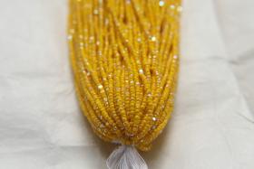 13/0 Hanks Charlotte Cut Beads 83130 Patina Opaque Yellow Aurore Boreale 1/5/25/50/100 Hanks 1.6mm glass beads, jewelry supply, findings