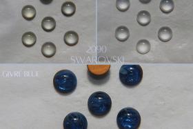 Swarovski 8 mm Vintage in 3 Colours Flat Back Oval Cabochon Cabs 6/12/36/72/144 Pieces