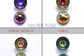 Swarovski Vintage 16/18mm D.S. Swarovski Art. 2042/B (4 Colours) Crystal Stones High Dome Flat Back 1/2/6/12/36 Pieces