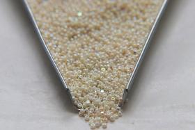 13/0 Charlotte Cut Beads Patina Opaque Ivory Aurore Boreale 5/10/20/50/250/500 Grams native supplies, jewelry making, embroidery materials