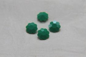 10mm Swarovski Vintage Flower Foiled Rhinestones in Opaque Green 6/12/36/72 pieces