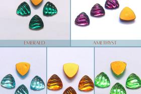 Swarovski 14 mm Vintage Flat Back Triangle Cabochon Cabs(5 Colours) 2/6/12/36 pieces home decorations / jewelry making