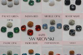 Vintage Swarovski 10 mm (15 Colours) Rounded Square 4470 Premier Crystal Rhinestones 2/6/12/36/72 Pieces gemstones