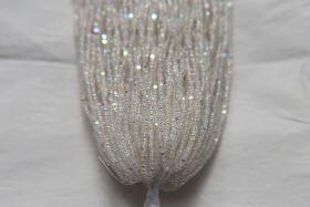 13/0 Hanks Charlotte Cut Beads Patina Transparent Crystal Aurore Boreale 1/5/25/50/100 Hanks 1.6mm glass beads, native supply