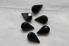 10X6 mm Vintage Swarovski fancy Pear in Jet Unfoiled 36/72/144 Pieces Jewery making stones gemstones, fancy opal stones