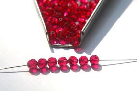 5mm Swarovski Elements Article 5000 Ruby Faceted Round Beads 6/12/36/172/44/288/720 Pieces