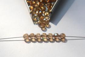 5mm Swarovski Elements Article 5000 Light Colorado Topaz Satin Faceted Round Beads 6/12/36/172/44/288/720 Pieces