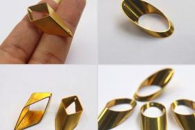 Brass Charms, Beading Supplies vintage supply, wire craft supply, jewelry 12/50/150 Pieces