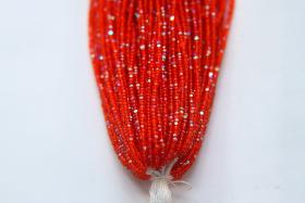 13/0 Hanks Charlotte Cut Beads Patina Transparent Light Orange Aurore Boreale 1/5/25/50/100 Hanks 1.6mm native supply, premium seed beads