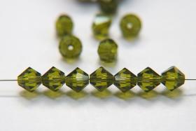 6 mm Olivine Preciosa Bicones 12/36/72/144/288 Pieces Jewelry making beads Made in Czech Republic