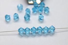 6 mm Aquamarine Preciosa Bicones 12/36/72/144/288 Pieces Jewelry making beads Made in Czech Republic
