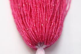 13/0 Hanks Charlotte Cut Beads Indian Pink Transparent (Dyed) 1/5/25/50/100 Hanks jewellery rare heart beads, jewelry supply, native supply,