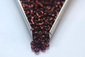 6/0 glass Seed Beads Amethyst Transparent Copper Lined 10/50/100/250 Grams size 6 Preciosa Rocaille 4mm spacer beads, large, big hole