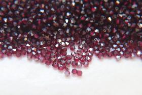 3mm Ruby Satin Swarovski Bicone 5301 Beads 36/72/144/432/720 Pieces Jewelry findings, embroidery materials, jewelry making