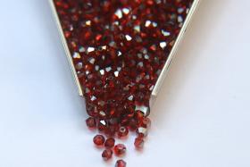 3mm Indian Red Satin Swarovski Bicone 5301 Beads 36/72/144/432/720 Pieces Jewelry findings, embroidery materials, jewelry making