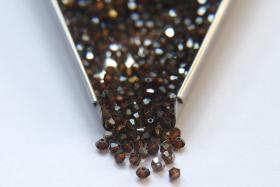 3mm Smoked Topaz Satin Swarovski Bicone 5301 Beads 36/72/144/432/720 Pieces Jewelry findings, embroidery materials, jewelry making