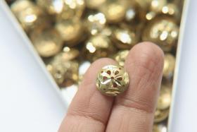 Brass diamond cut discs 2.5x12.5x0.8mm 10/25/50/200 Pieces Brass Fittings