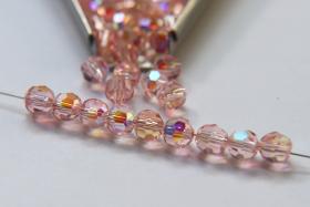 6mm Swarovski Elements Article 5000 Rose Peach (262) Aurore Boreale Faceted Round Beads 6/12/36/172/44/288/720 Pieces
