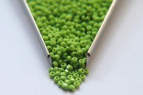 8/0 Charlotte Cut Beads 53310 Avocado Opaque 10/20/50/250/500 glass beads, jewelry supply, vintage findings, craft supply