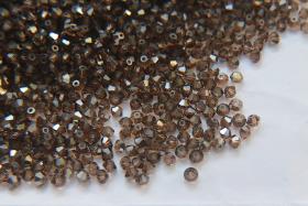 3mm Light Smoked Topaz Satin Swarovski Bicone 5301 Beads 36/72/144/432/720 Pieces Jewelry findings, embroidery materials, jewelry making