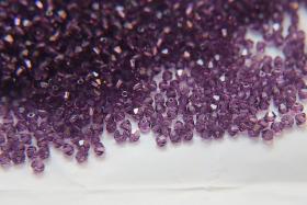 3mm Lilac Swarovski Bicone beads 36/72/144/432/720 Pieces (256) jewelry supplies, couture embroidery, wedding embellishments