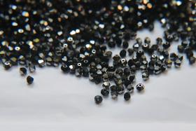 3mm Jet Metallic Silver Swarovski Bicone 5301 Beads 36/72/144/432/720 Pieces Jewelry findings, embroidery materials, jewelry