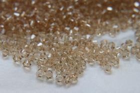 4mm Ceylon Topaz Swarovski Bicone beads 36/72/144/432/720 Pieces (247) jewelry supplies, couture embroidery, wedding embellishments